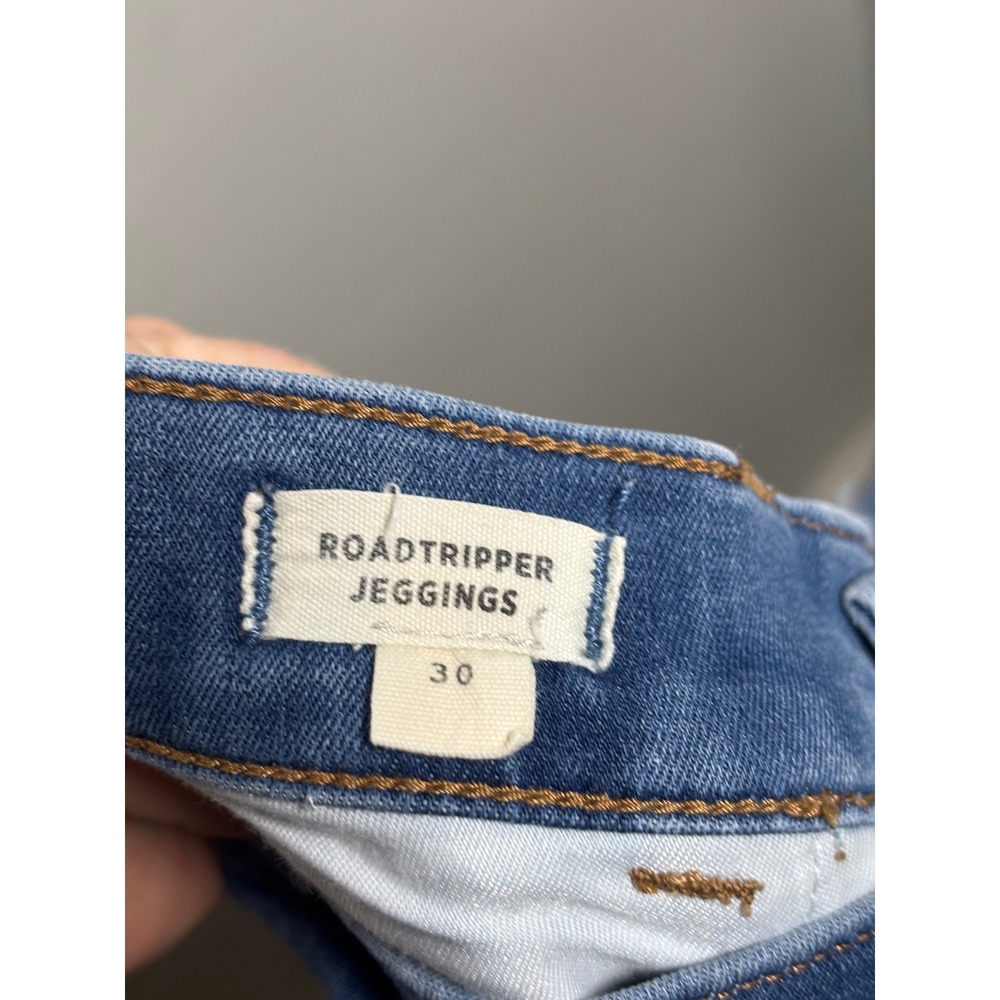 Madewell Roadtripper Jeggings High Rise Skinny Jeans Medium Wash Ankle Zip 30 - Picture 7 of 8